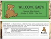 baby shower personalized candy bar wrapper